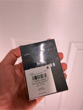 Coach Playing Cards in Black Box with Pumpkin/True Pink Label